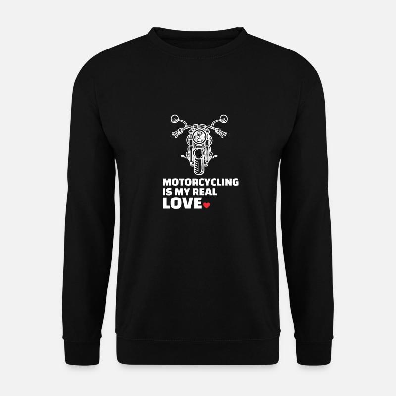 Ich Liebe Motorradfahren - Unisex Pullover - Schwarz