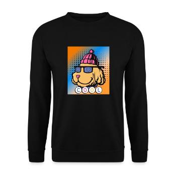 Cooler Hund. Haustiere - Unisex Pullover - Schwarz - Vorne - Alina (178cm) & Michal (187cm)