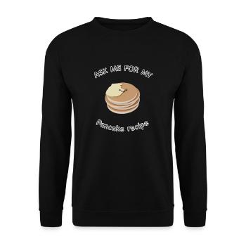 Pancake - Unisex Sweatshirt - black - Front - Alina (178cm) & Michal (187cm)