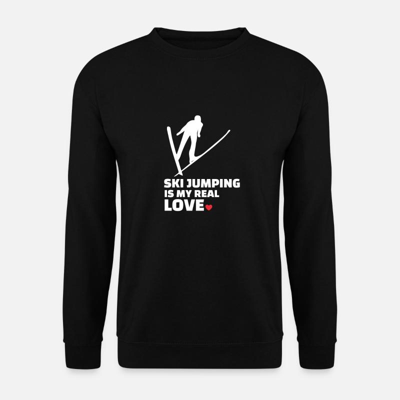 Ich Liebe Skispringen - Unisex Pullover - Schwarz
