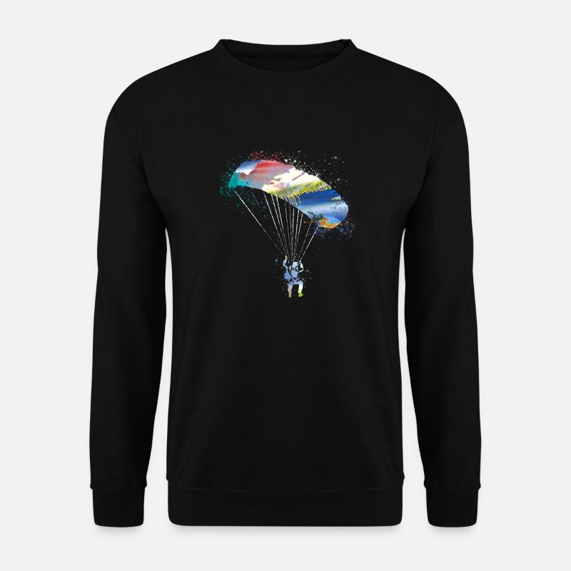 Parachute,Parachuting,Graffiti,Paragliding - Unisex Sweatshirt - black