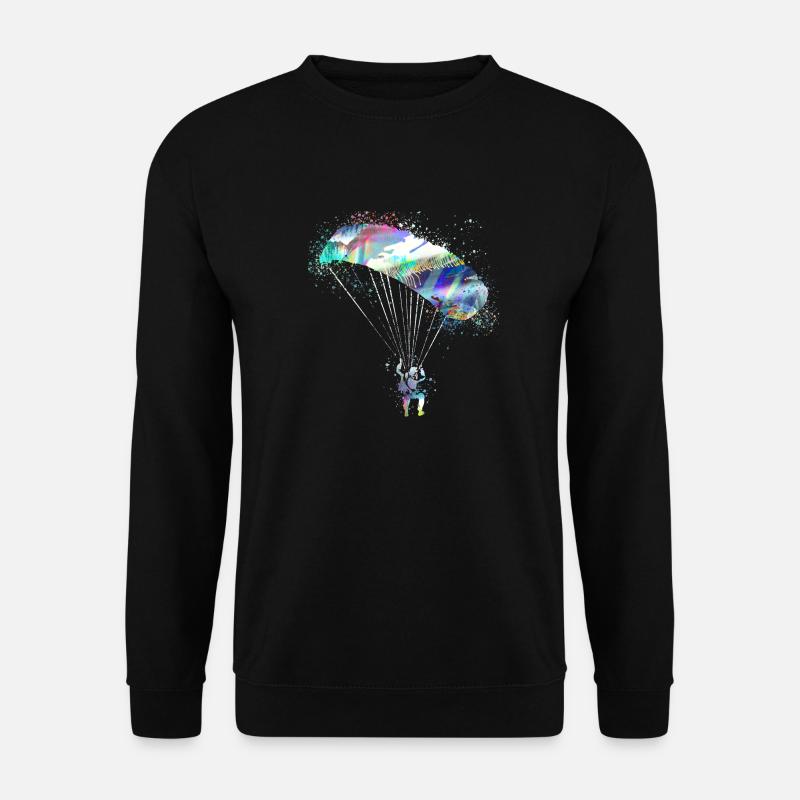 Parachute,Parachuting,Graffiti,Paragliding - Unisex Sweatshirt - black