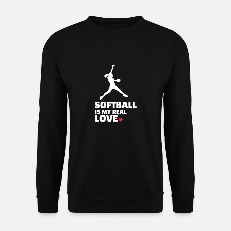 Ich Liebe Softball - Unisex Pullover - Schwarz