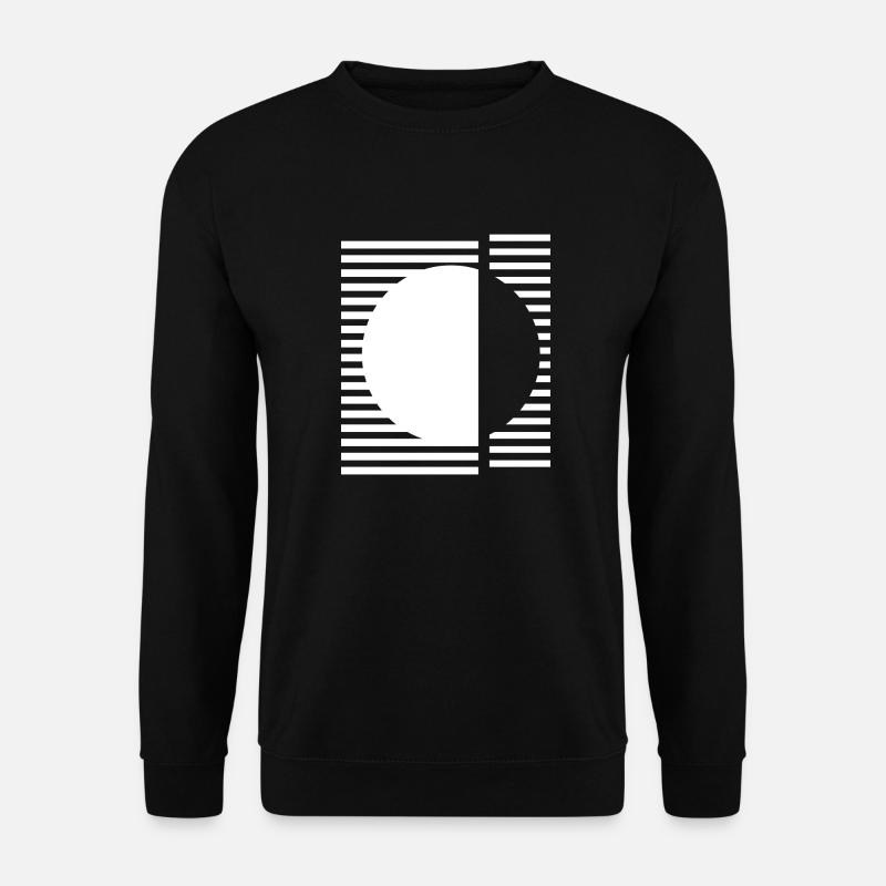 Bauhaus geometrische Gestaltung - Unisex Pullover - Schwarz