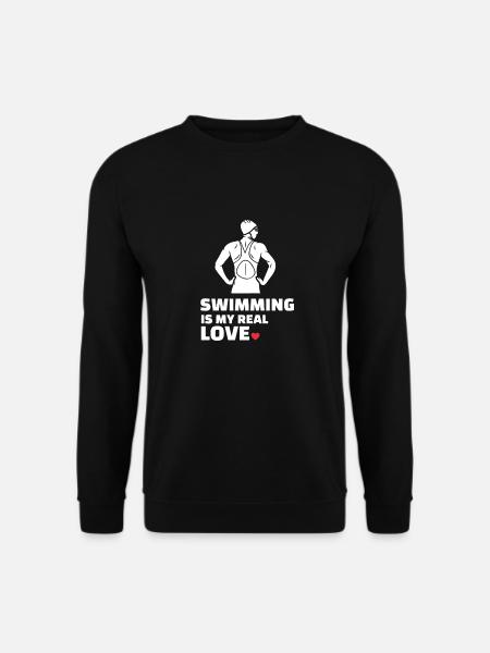 J’adore nager - Sweat-shirt Unisexe - noir