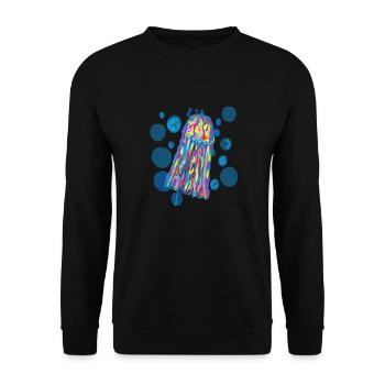 Méduses colorées - Sweat-shirt Unisexe - noir - Devant - Alina (178cm) & Michal (187cm)