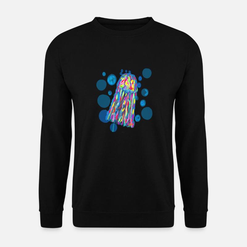 Bunte Quallen - Unisex Pullover - Schwarz