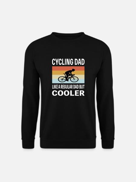 Vater Papa Fahrrad Retro Vintage lustiger Spruch - Unisex Pullover - Schwarz