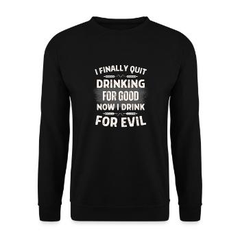 Blague blague en anglais - Sweat-shirt Unisexe - noir - Devant - Alina (178cm) & Michal (187cm)