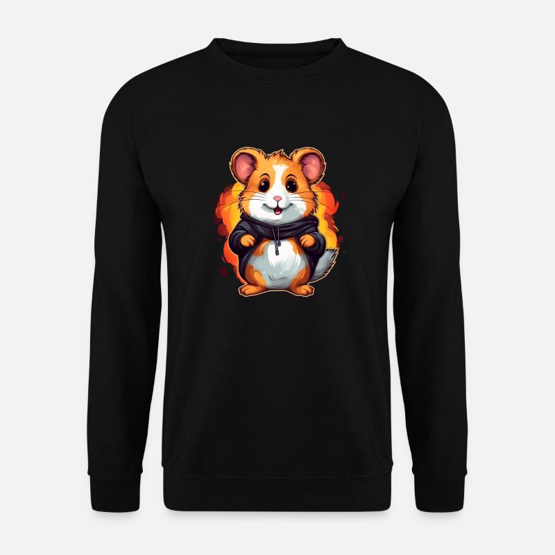 Cute hamster - Unisex Sweatshirt - black