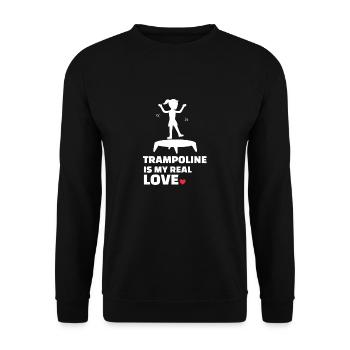 J’adore le trampoline - Sweat-shirt Unisexe - noir - Devant - Alina (178cm) & Michal (187cm)
