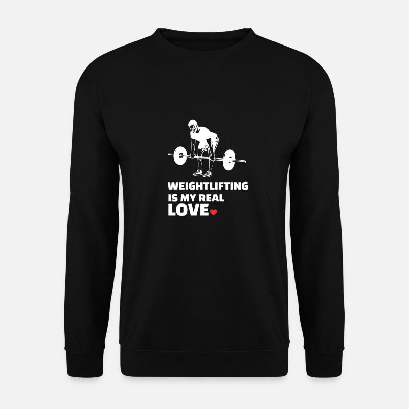 Ich Liebe Gewichtheben - Unisex Pullover - Schwarz