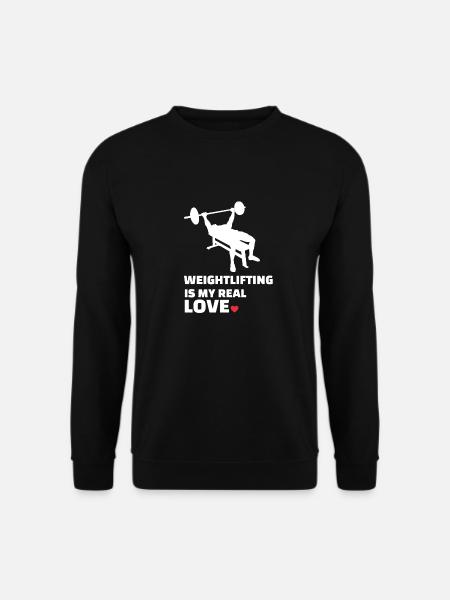 J’adore l’haltérophilie - Sweat-shirt Unisexe - noir