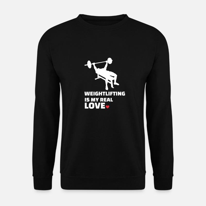 Ich Liebe Gewichtheben - Unisex Pullover - Schwarz