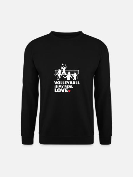 I love volleyball - Unisex Sweatshirt - black