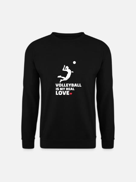 I love volleyball - Unisex Sweatshirt - black