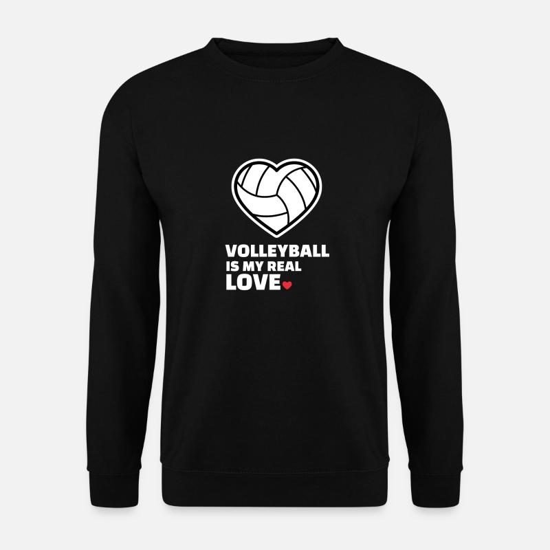 Ich Liebe Volleyball - Unisex Pullover - Schwarz