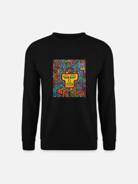 STREET ART SKULL - Unisex Sweatshirt - black