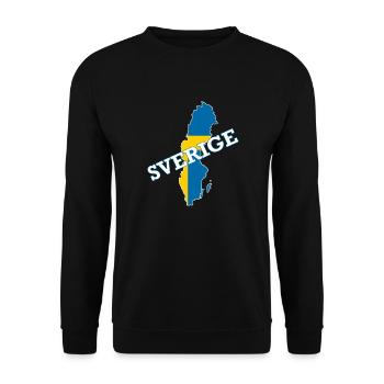 Sverige Landkarte Schweden - Unisex Pullover - Schwarz - Vorne - Alina (178cm) & Michal (187cm)