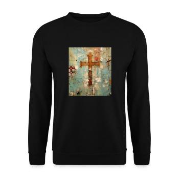 SPIRIT OF WALL STREET ART - Unisex Sweatshirt - black - Front - Alina (178cm) & Michal (187cm)