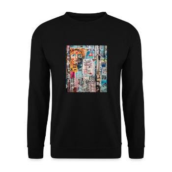 SPIRIT OF WALL STREET ART - Sweat-shirt Unisexe - noir - Devant - Alina (178cm) & Michal (187cm)