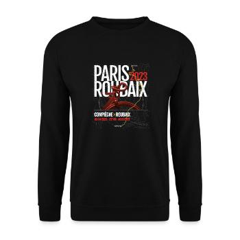 Paris Roubaix Compétition cycliste fans de vélo - Sweat-shirt Unisexe - noir - Devant - Alina (178cm) & Michal (187cm)