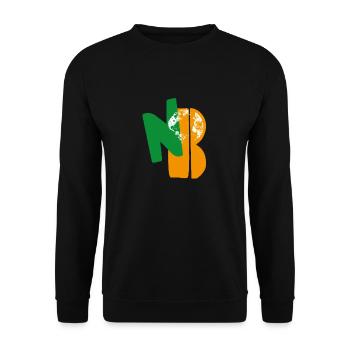 No Planet B - Unisex Pullover - Schwarz - Vorne - Alina (178cm) & Michal (187cm)