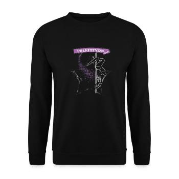 Pole Fitness Dancer Sports Addictive Star Gift - Unisex Sweatshirt - black - Front - Alina (178cm) & Michal (187cm)