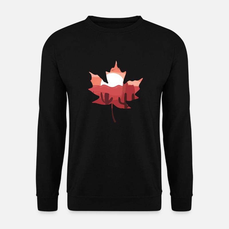 Leaf landscape - Unisex Sweatshirt - black