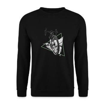 Gravel, VTT, passion vélo, cycliste - Sweat-shirt Unisexe - noir - Devant - Alina (178cm) & Michal (187cm)