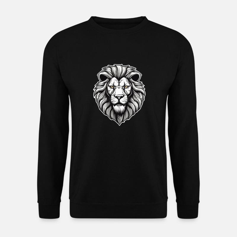Löwenkopf - Unisex Pullover - Schwarz