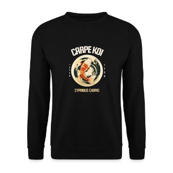 Japon Traditionnel - Sweat-shirt Unisexe - noir - Devant - Alina (178cm) & Michal (187cm)