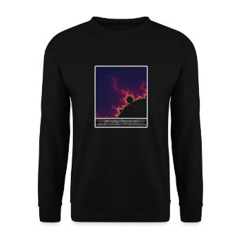 Nussbrot in 851Byte - Unisex Pullover - Schwarz - Vorne - Alina (178cm) & Michal (187cm)