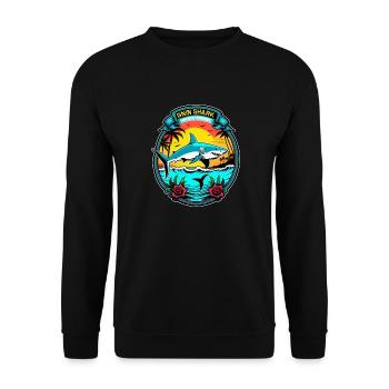 Hai - Unisex Pullover - Schwarz - Vorne - Alina (178cm) & Michal (187cm)