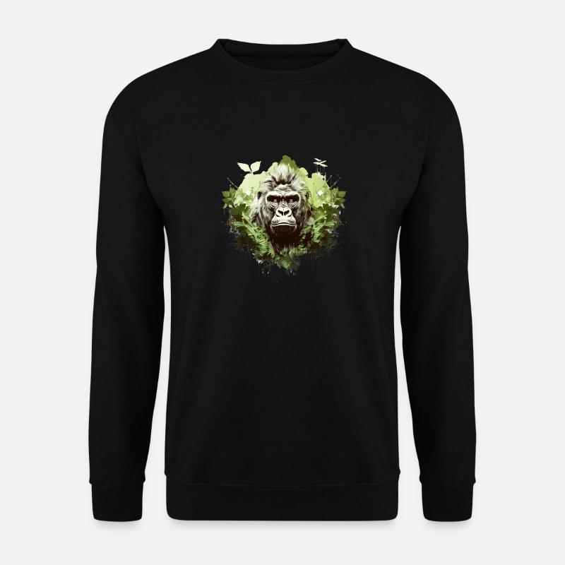 Gorilla - Unisex Pullover - Schwarz