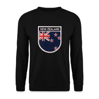 New Zealand Aotearoa Kiwi 14 - Unisex Sweatshirt - black - Front - Alina (178cm) & Michal (187cm)