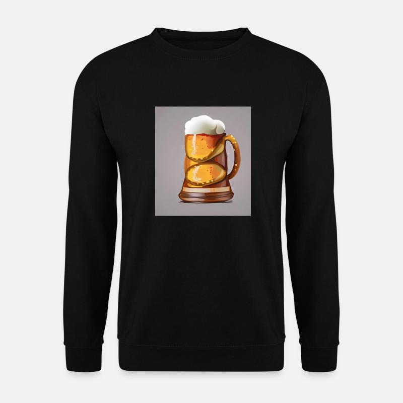 Brezelbier - Unisex Pullover - Schwarz