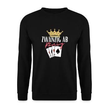 Twenty from King - Unisex Sweatshirt - black - Front - Alina (178cm) & Michal (187cm)