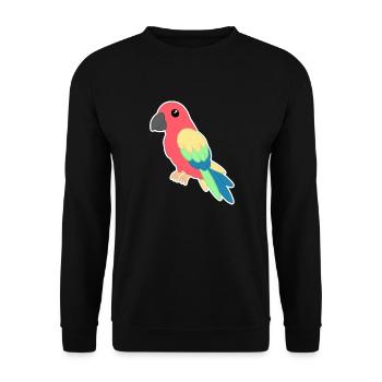Parrot - Unisex Sweatshirt - black - Front - Alina (178cm) & Michal (187cm)