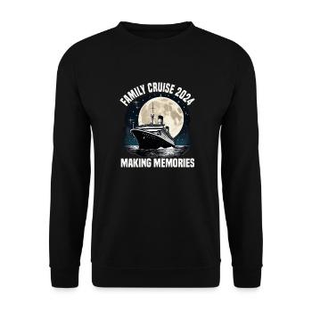 Family Cruise 2024 Cruise Ship Vacation Group - Unisex Pullover - Schwarz - Vorne - Alina (178cm) & Michal (187cm)