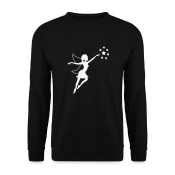 fairy - Unisex Sweatshirt - black - Front - Alina (178cm) & Michal (187cm)