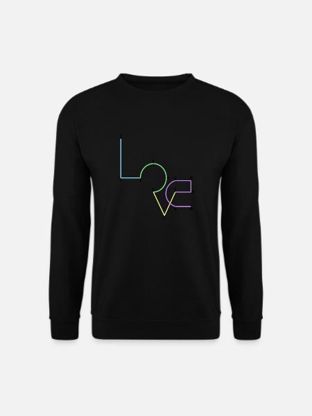 love - Sweat-shirt Unisexe - noir