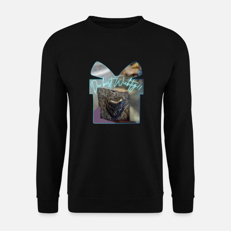 Du bist Wichtig - Unisex Pullover - Schwarz