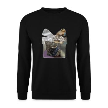 Du bist Wichtig - Unisex Pullover - Schwarz - Vorne - Alina (178cm) & Michal (187cm)