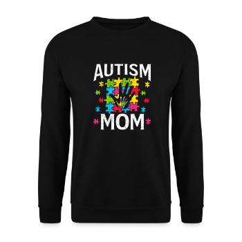 Autism - Unisex Sweatshirt - black - Front - Alina (178cm) & Michal (187cm)