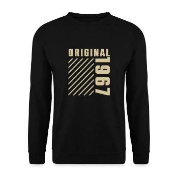 Original 1967 Authentic 1967 Vintage Bursdag - Sweat-shirt Unisexe - noir - Devant - Alina (178cm) & Michal (187cm)