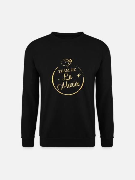 Golden Bride's Team - Unisex Sweatshirt - black