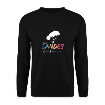 018s les landes2 - Sweat-shirt Unisexe - noir - Devant - Alina (178cm) & Michal (187cm)