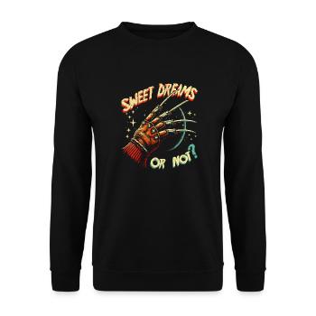 Un cauchemar sur Elm Street - De beaux rêves, ou pas ? - Sweat-shirt Unisexe - noir - Devant - Alina (178cm) & Michal (187cm)