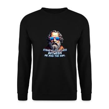 Citation cool de Diogène - Sweat-shirt Unisexe - noir - Devant - Alina (178cm) & Michal (187cm)